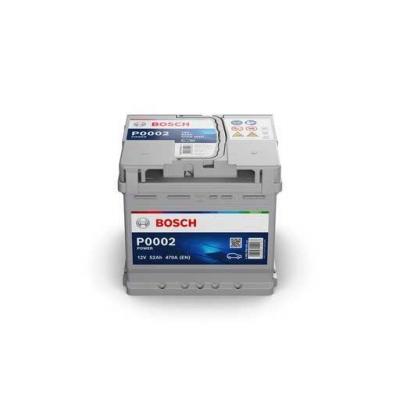Bosch Power Line P0002 0092P00020 akkumulátor, 12V 52Ah 470A J+ EU, magas