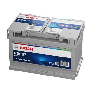 Bosch Power Line P0007 0092P00070 akkumulátor, 12V 72Ah 680A J+ EU, alacsony
