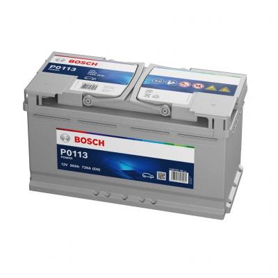 Bosch Power Line P0113 0092P01130 akkumulátor, 12V 90Ah 720A J+ EU, magas