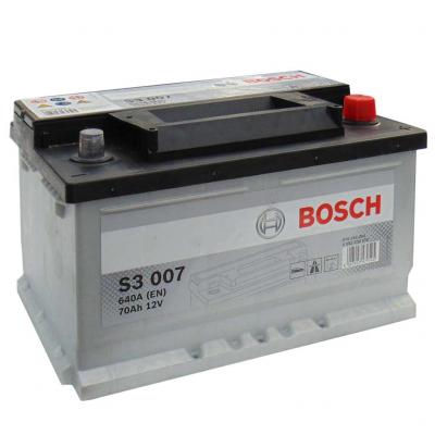 Bosch Silver S3 007 0092S30070 akkumulátor, 12V 70Ah 640A J+ EU, alacsony