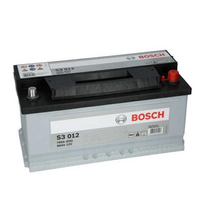 Bosch Silver S3 012 0092S30120 akkumulátor, 12V 88Ah 740A J+ EU, alacsony