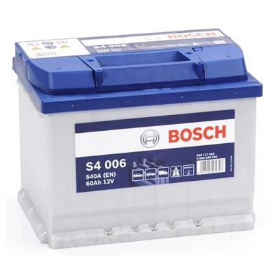 Bosch Silver S4 006 0092S40060 akkumulátor, 12V 60Ah 540A B+ EU, magas
