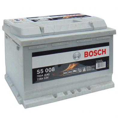 Bosch Silver S5 008 0092S50080 akkumulátor, 12V 77Ah 780A J+ EU, magas
