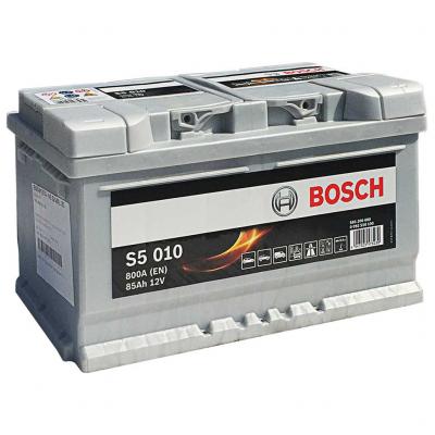 Bosch Silver S5 010 0092S50100 akkumulátor, 12V 85Ah 800A J+ EU, alacsony