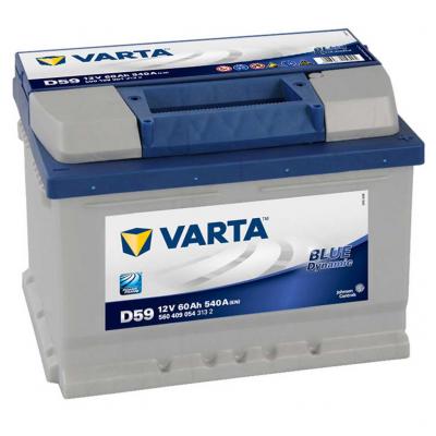 Varta Blue Dynamic D59 5604090543132 akkumulátor, 12V 60Ah 540A J+ EU, alacsony
