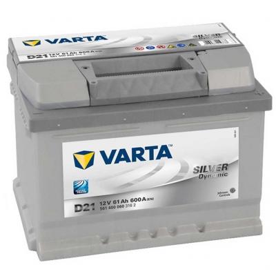 Varta Silver Dynamic D21 5614000603162 akkumulátor, 12V 61Ah 600A J+ EU, alacsony