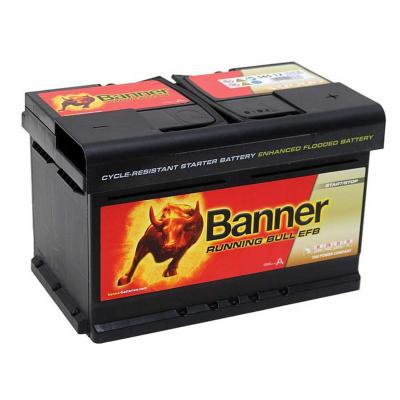 Banner Running Bull EFB 56512 012565120101 akkumulátor, 12V 65Ah 650A J+ EU, alacsony