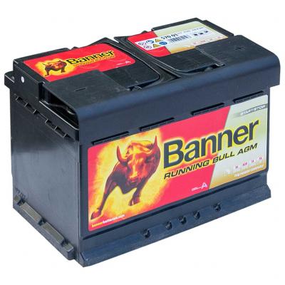 Banner Running Bull AGM 57001 016570010101 akkumulátor, 12V 70Ah 720A J+ EU, magas