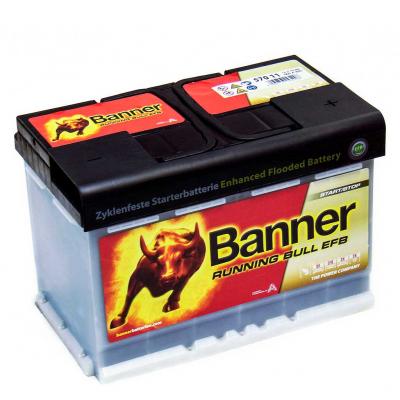 Banner Running Bull EFB 57011 012570110101 akkumulátor, 12V 70Ah 660A J+ EU, magas