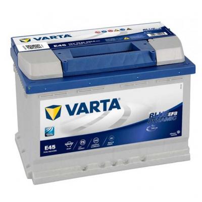 Varta Blue Dynamic EFB E45 570500065D842 akkumulátor, 12V 70Ah 650A J+ EU, magas