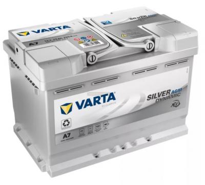 Varta Silver Dynamic AGM A7 570901076J382 akkumulátor, 12V 70Ah 760A J+ EU, magas árak, vásárlás