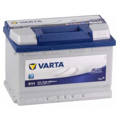 Varta Blue Dynamic E11 5740120683132 akkumulátor, 12V 74Ah 680A J+ EU, magas