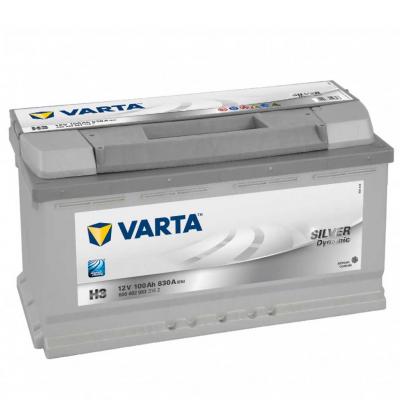 Varta Silver Dynamic H3 6004020833162 akkumulátor, 12V 100Ah 830A J+ EU, magas
