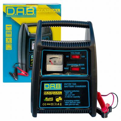 DAB DAB12 manuális akkumulátortöltő, 12V/12A