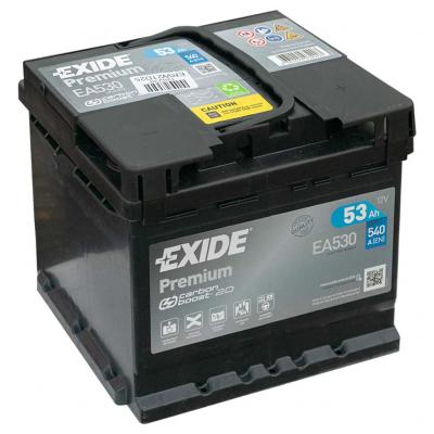 Exide Premium EA530 akkumulátor, 12V 53Ah 540A J+ EU, magas árak, vásárlás
