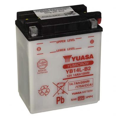 Yuasa Yumicron YB14L-B2 motorkerékpár akkumulátor, 12V 14,7Ah 175A J+ árak, vásárlás